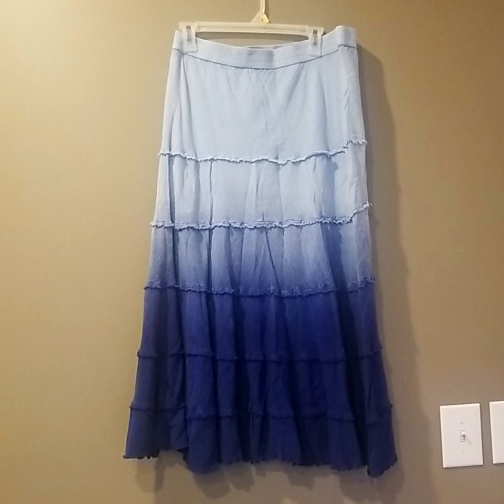 Blue ombre skirt